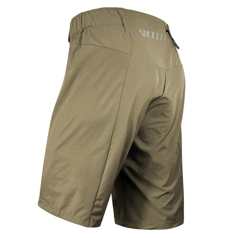 WULIBIKE 2-in-1 Trail-Ready Gear: Men's Khaki Cycling Shorts.